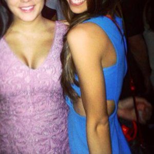 Nasty Gal Textured Blue Mini Dress with Cutouts